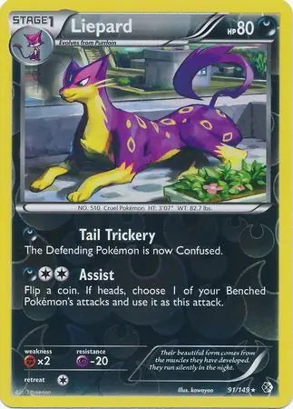 Boundaries Crossed Liepard #91/149 reverse holo